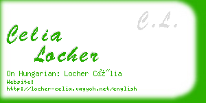 celia locher business card